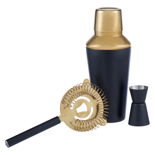 3 Piece Stainless Steel Barware Set