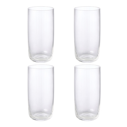 Fine Foods Ribbed Highball Glasses Temple & ster