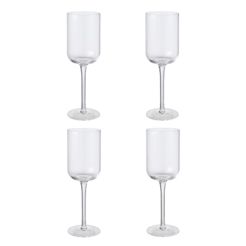 Fine Foods Ribbed Wine Glasses Temple & ster