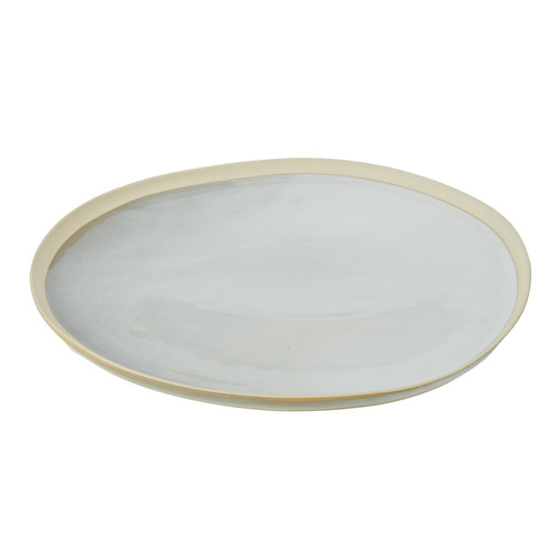 White 35cm Stoneware Serving Platter