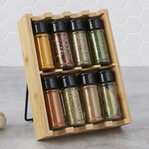 9 Piece Spice Jar & Rack Set | Temple & Webster