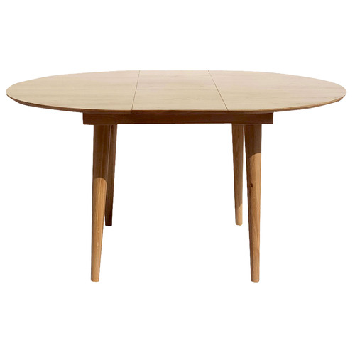 6ixty Niche Oak Wood Extendable Dining, Round Extension Table Australia