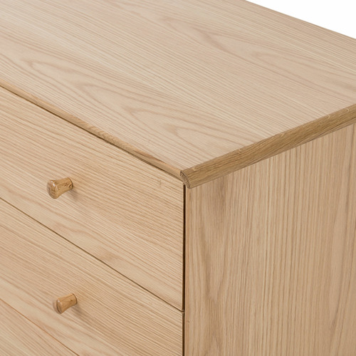 Niche Large Oak Wood Chest of Drawers