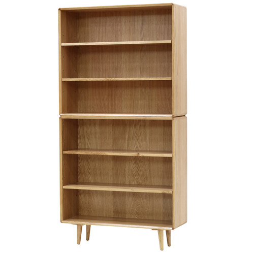 Elvina Furniture Niche Oak Wood Shelving Unit Temple & ster