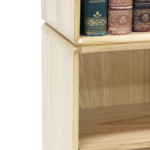 Elvina Furniture Niche Oak Wood Shelving Unit Temple & ster