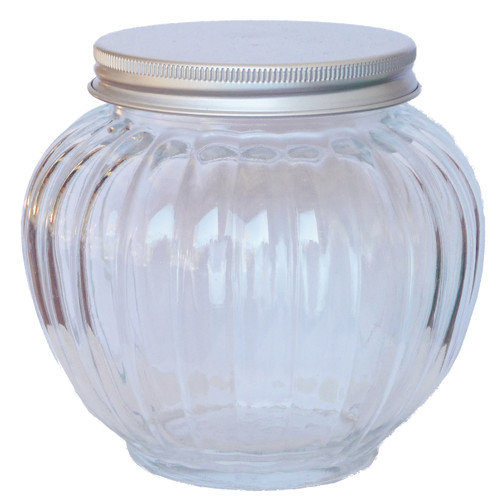 Glass Pumpkin Storage Jar with Aluminium Lid | Temple & Webster