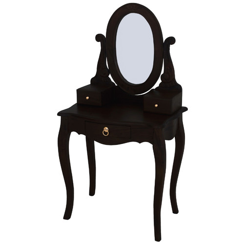 La Verde Queen Ann 3 Drawer Small Dressing Table Reviews Temple Webster