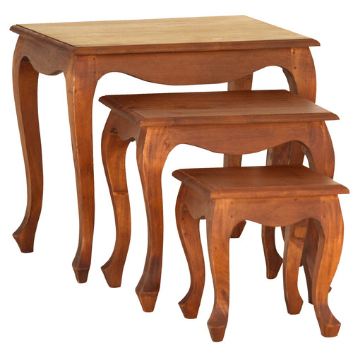 La Verde Set of 3 Farmhouse Nesting Tables Temple & ster