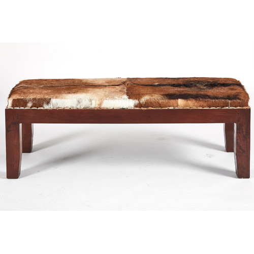 La Verde Goat Skin Bench Temple & ster