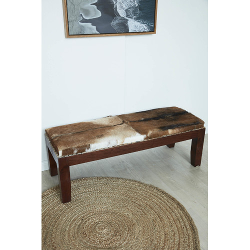 La Verde Goat Skin Bench Temple & ster