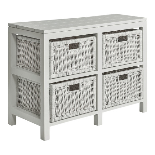 4 Drawer Rattan Buffet