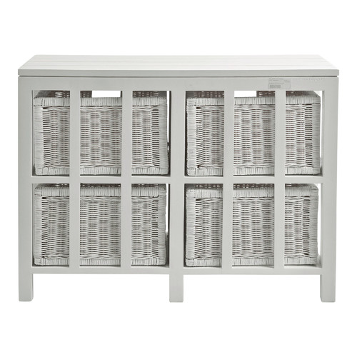4 Drawer Rattan Buffet