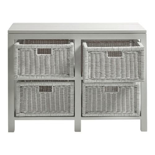 4 Drawer Rattan Buffet