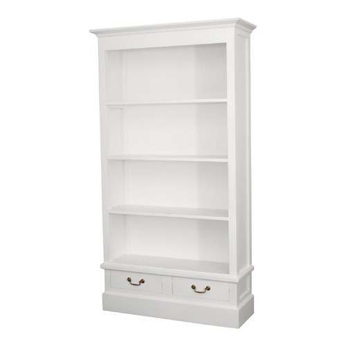 White Bookcase Drawers Top Ers 55, Hampton Bookcase With Storage Drawers
