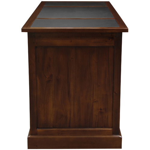 LaVerde Faux LeatherTop Office Desk Temple & ster