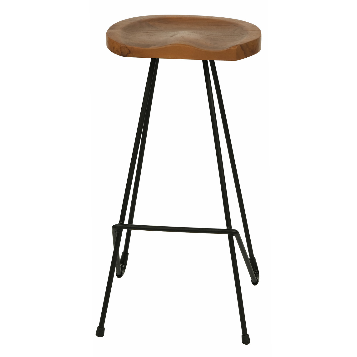 71cm  Industrial Pin Iron Barstool