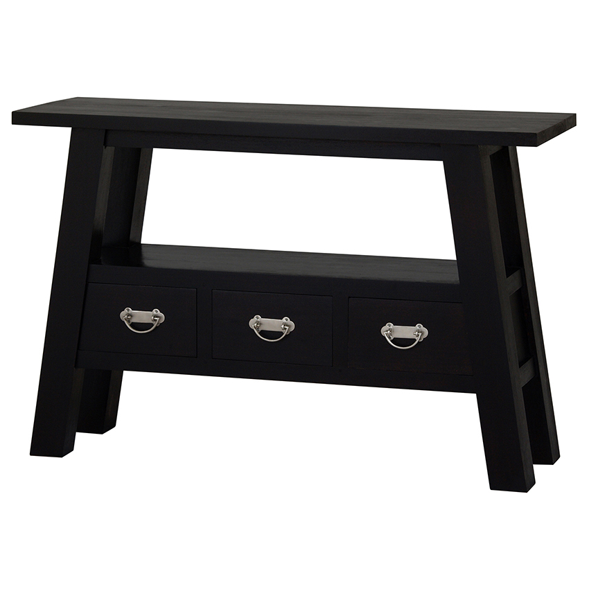 La Verde Japanese 3 Drawer Sofa Table | Temple & Webster