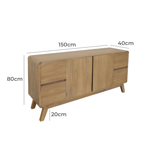 Renaud 4 Drawer Sideboard
