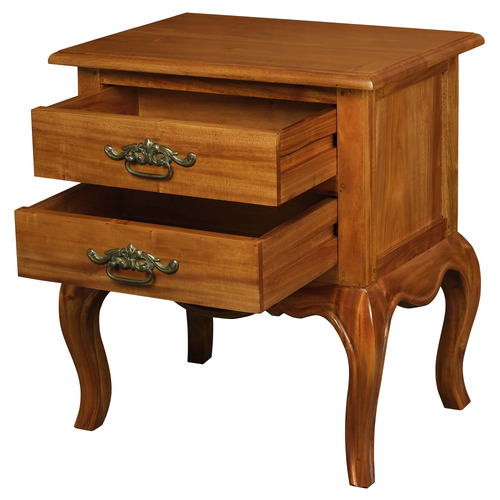 Emile French Provincial 2 Drawer Lamp Table