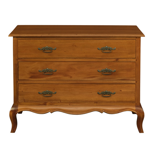 French Provincial 3 Drawer Sideboard