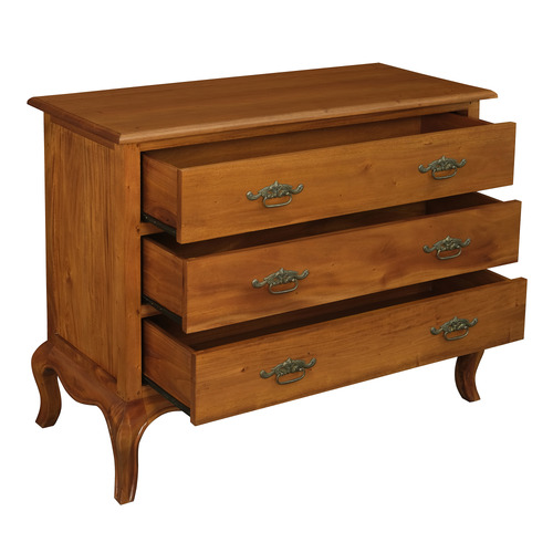 French Provincial 3 Drawer Sideboard