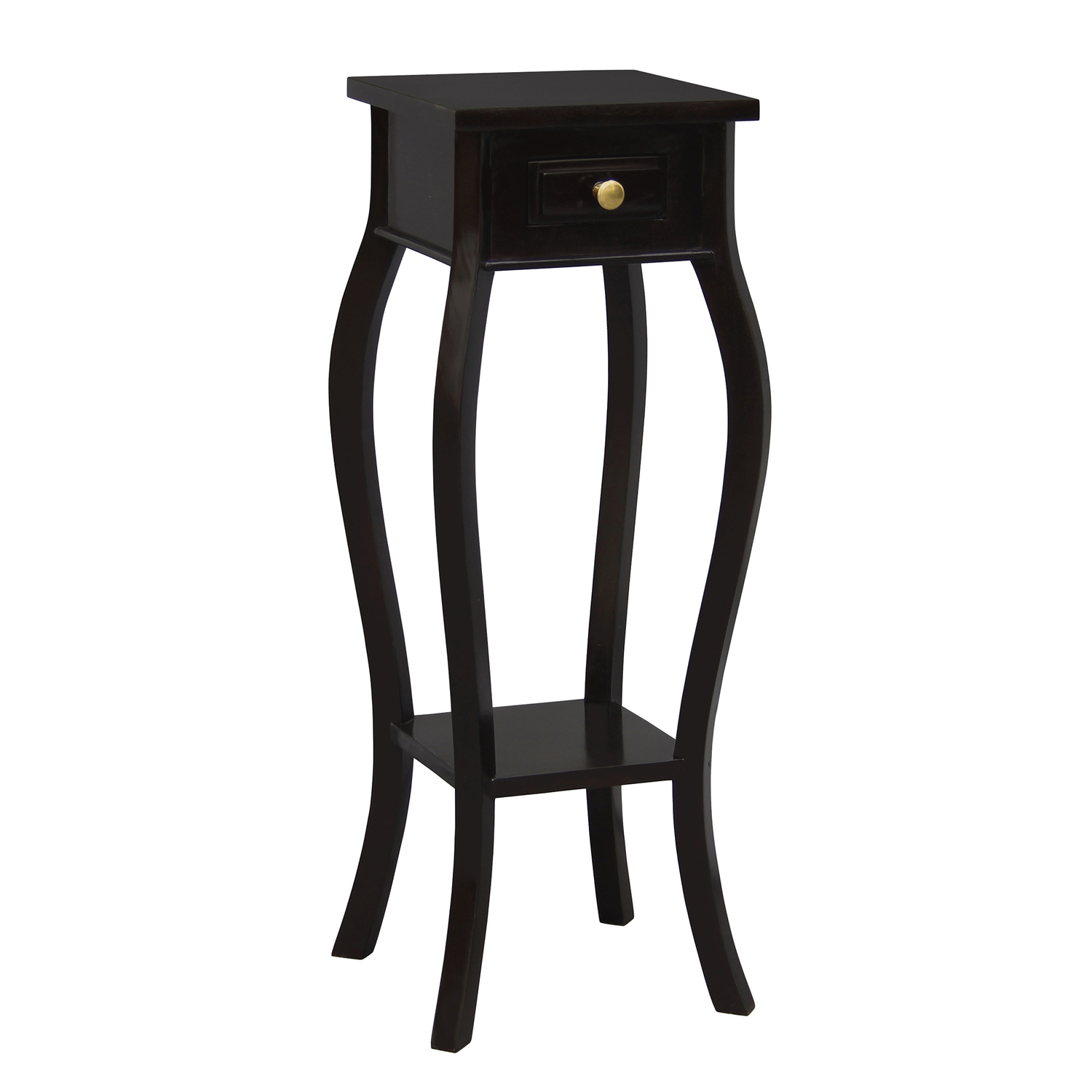 1-Drawer-Cabriole-Leg-Plant-Stand-PS-001-CL