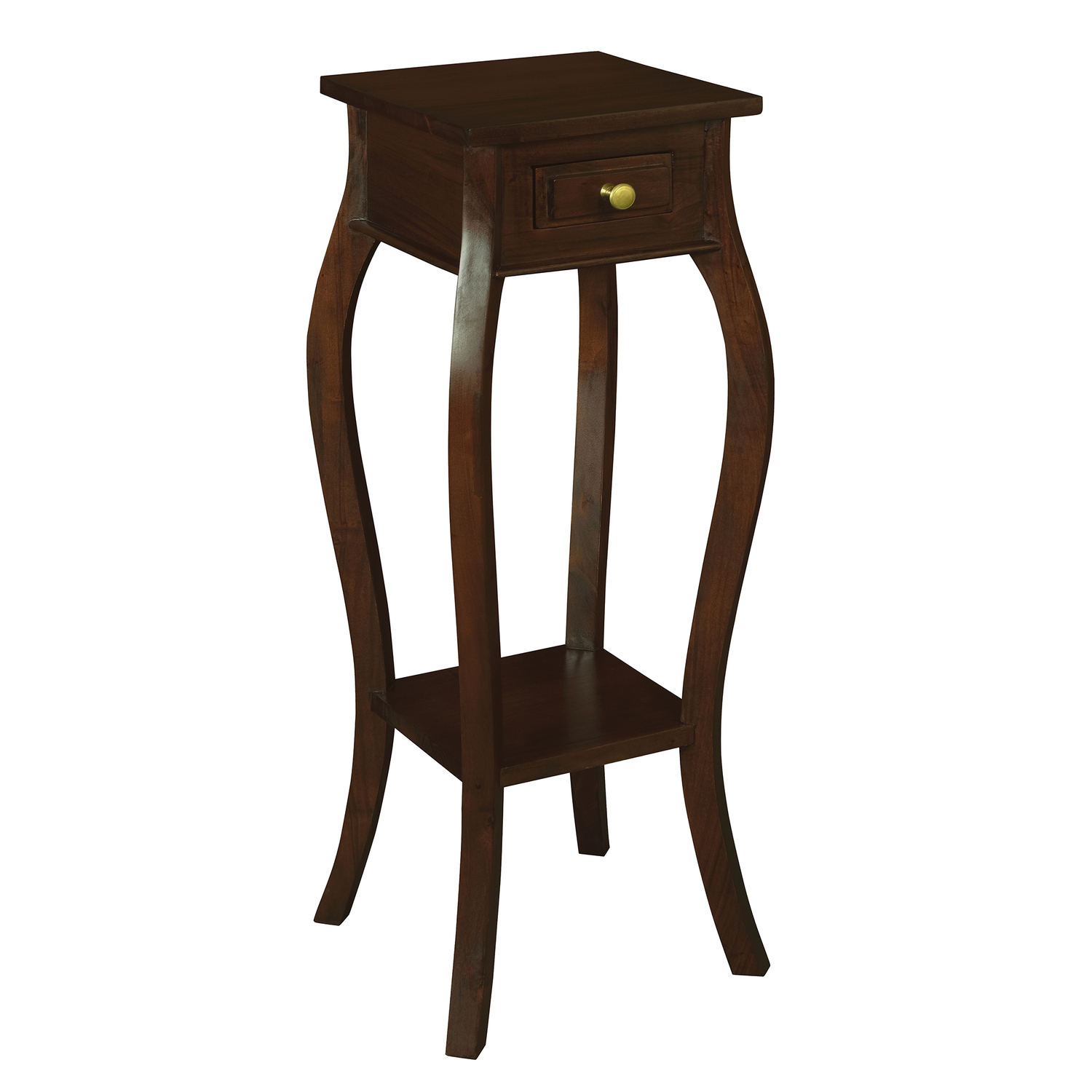 1-Drawer-Cabriole-Leg-Plant-Stand-PS-001-CL