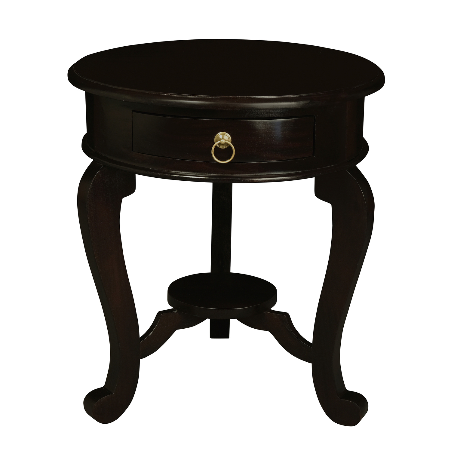 Cabriol-Leg-1-Drawer-Lamp-Table-LT-001-RD-CL