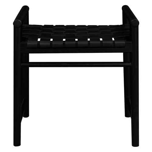 Ilonka Single Woven Cowhide Leather Bench