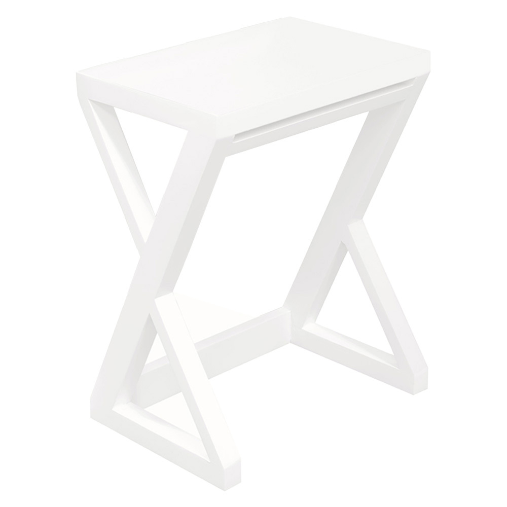 3 Piece Nikki Mahogany Wood Nesting Side Table Set