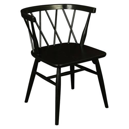 Brandon Cross Back Oak Wood Dining Chairs