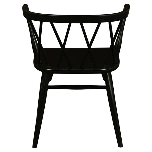 Brandon Cross Back Oak Wood Dining Chairs