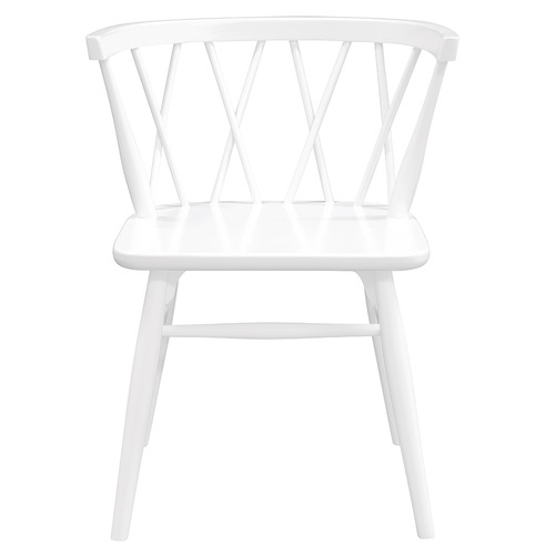 Brandon Cross Back Oak Wood Dining Chairs