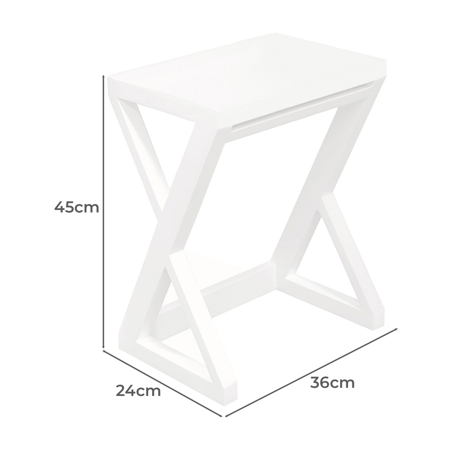 3 Piece Nikki Mahogany Wood Nesting Side Table Set