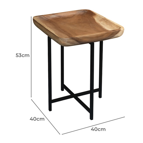 Ashton Suar Wood Tray Coffee & Side Table Set Temple & ster