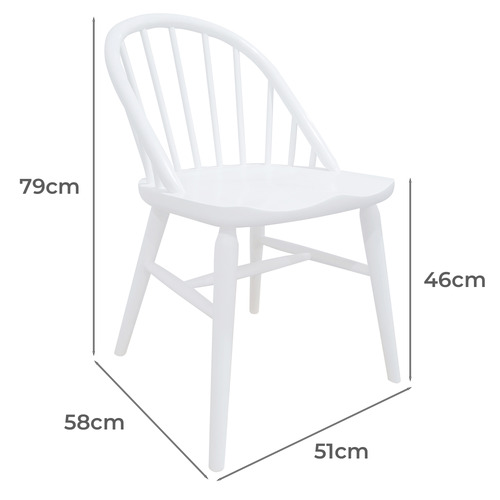 Yelena Oak Wood Dining Chairs Temple & Webster