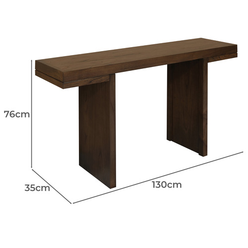 Delphine Mindi Wood Console Table