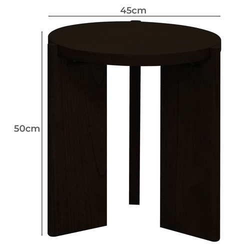 Caius Mindi Wood Side Table