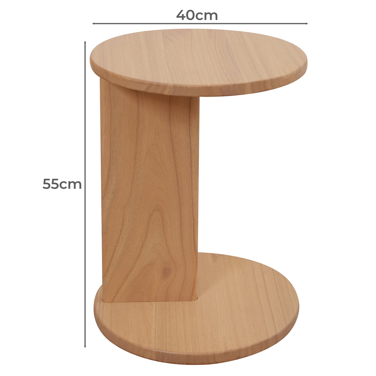 Delphine Mindi Wood Side Table