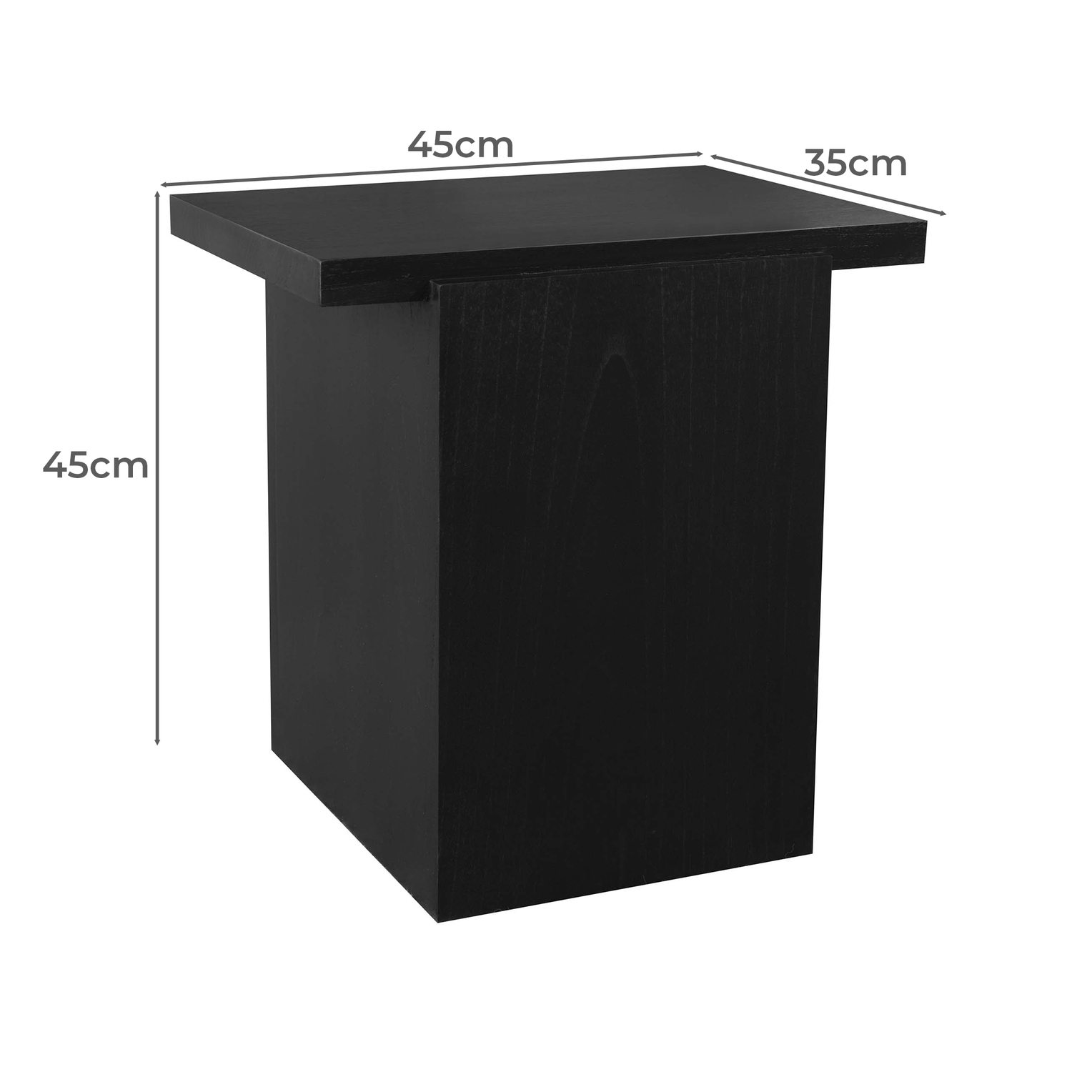 Derek Mindi Wood Side Table