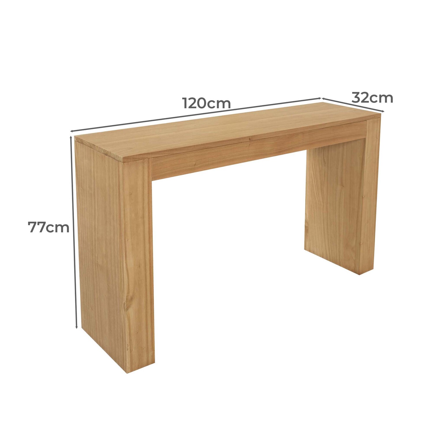 Derek Mindi Wood Console Table