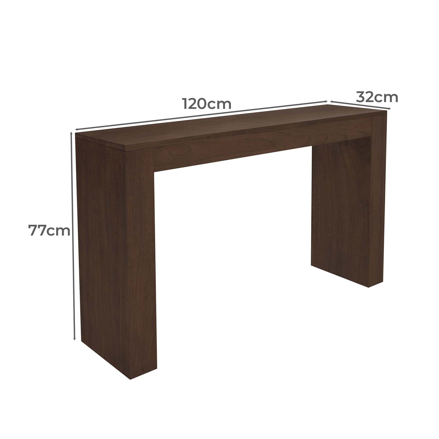 Derek Mindi Wood Console Table