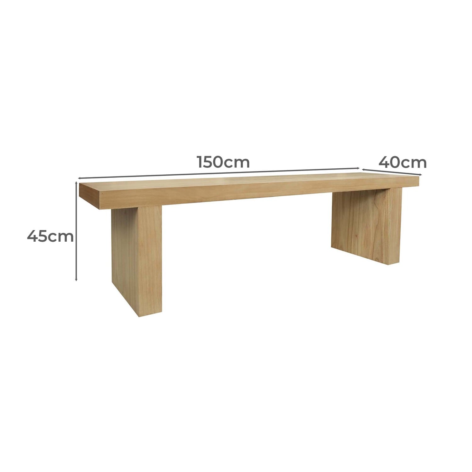 Petra Mindi Wood Dining Bench