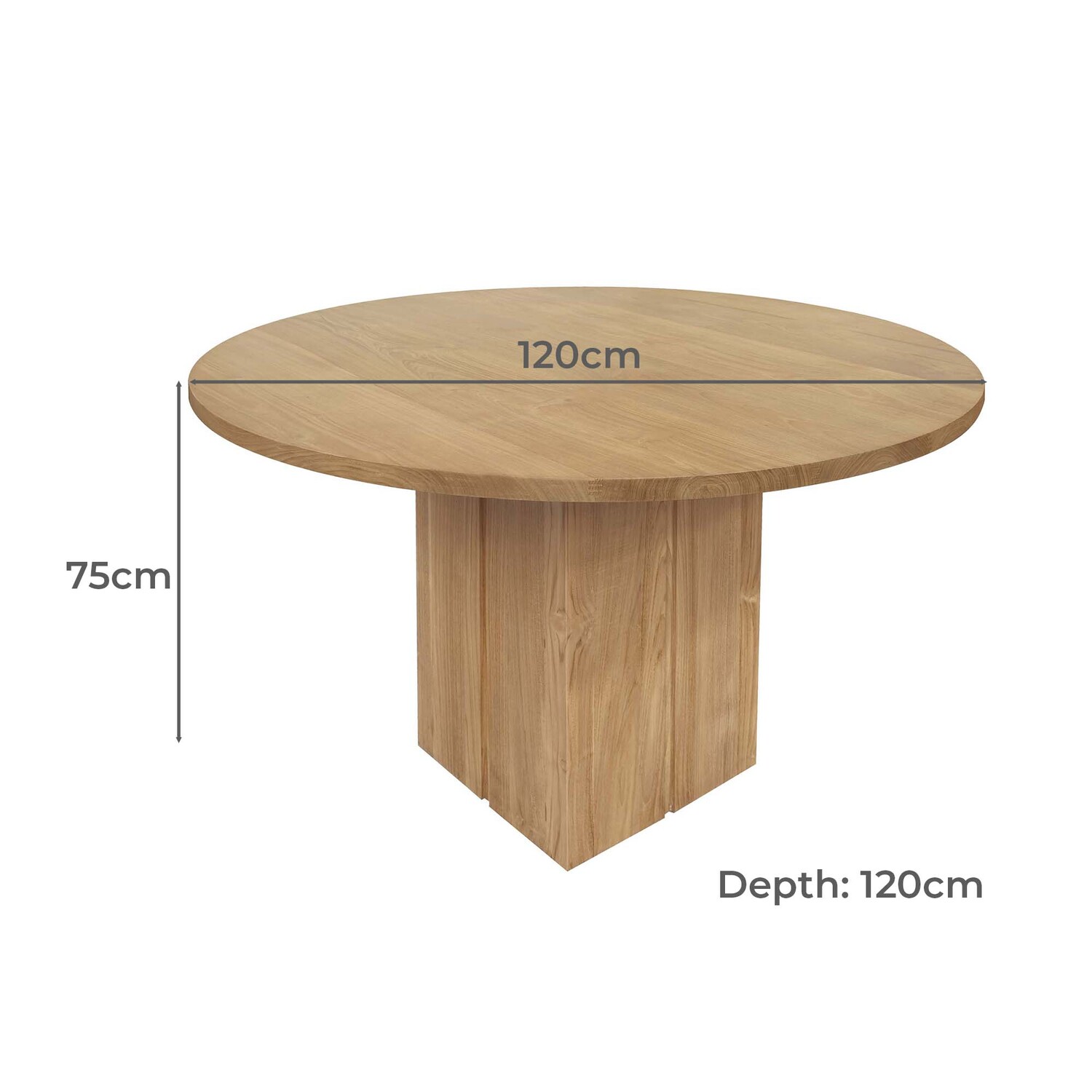 Vicky Mindi Wood Dining Table