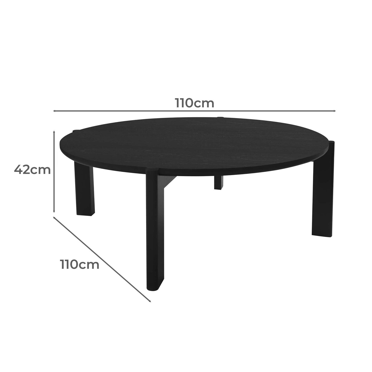 Lin Mindi Wood Coffee Table