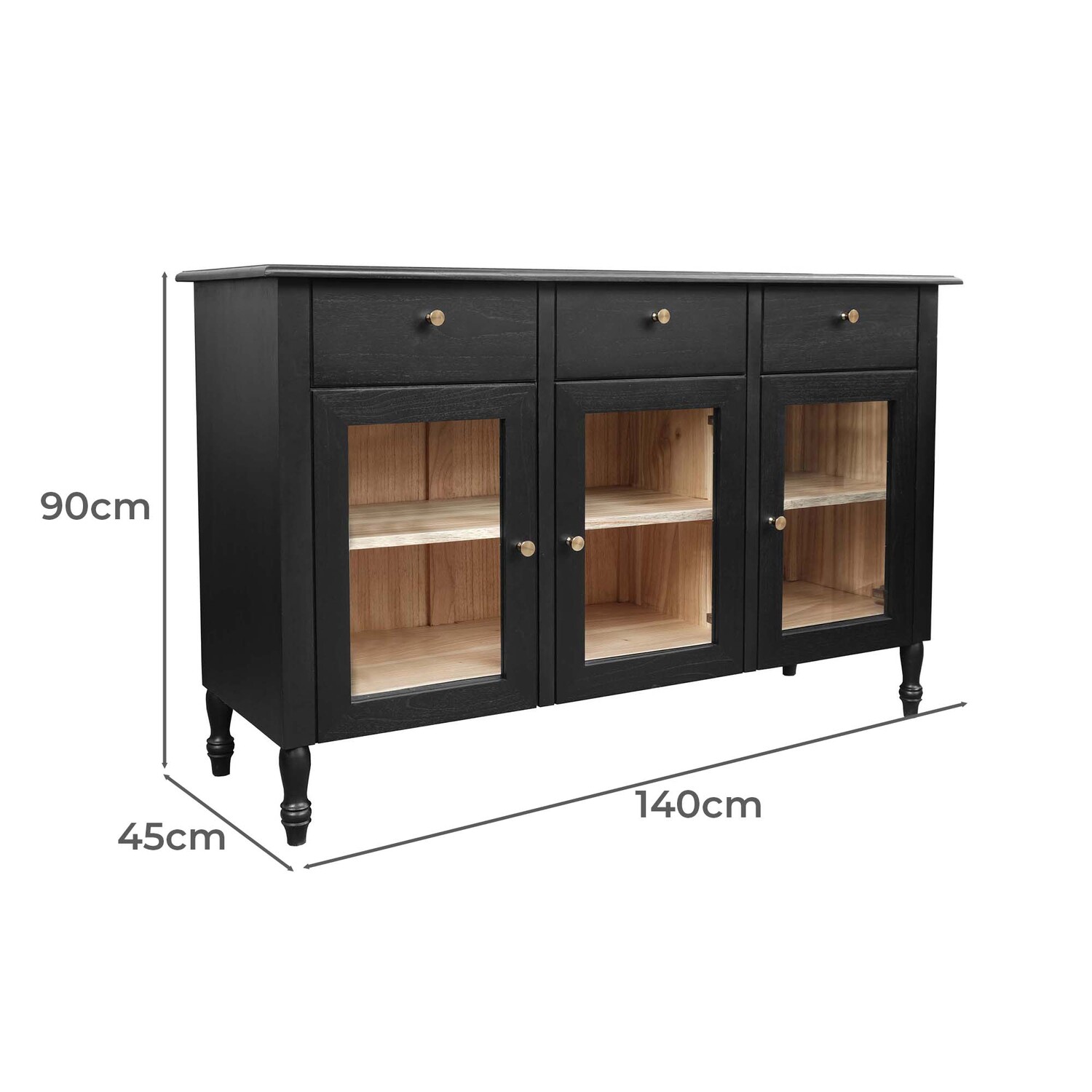 Keisha Mindi Wood Sideboard