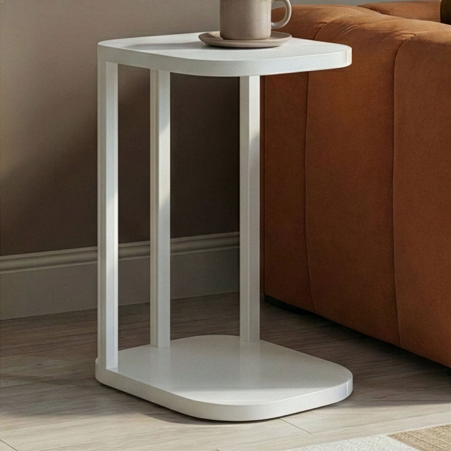 Olivia Mindi Wood Side Table
