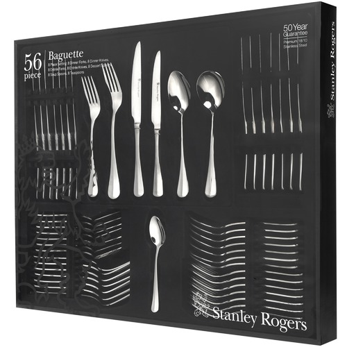 56 Piece Baguette Cutlery Set