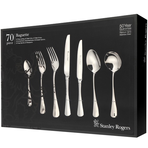 70 Piece Baguette Cutlery Set