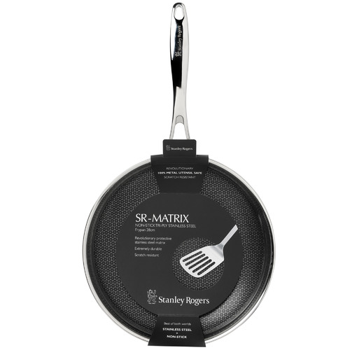 Sr-Matrix 28cm Stainless Steel Fry Pan